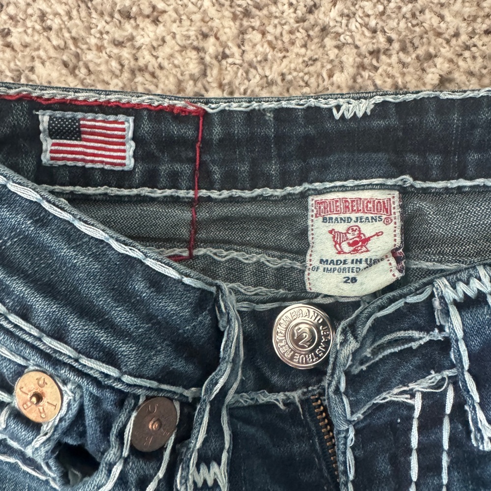 True Religion Blue Boot Cut Jeans